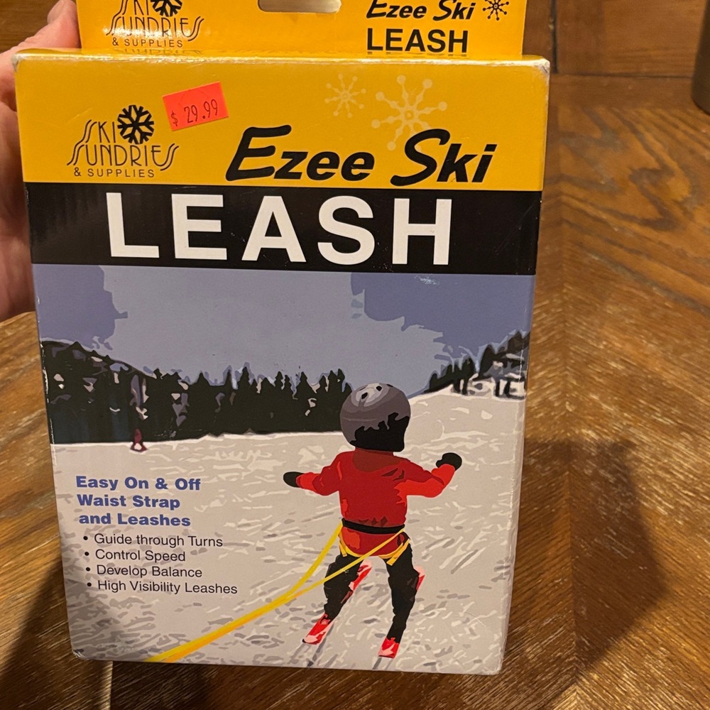 Ezee Ski Leash by Sundries - Yellow and Black